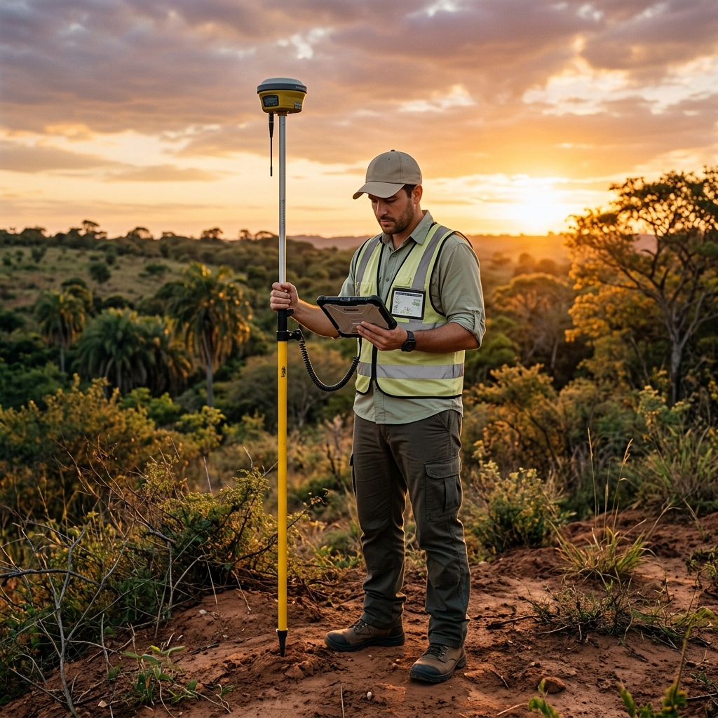 Relevamiento topográfico con equipo GNSS